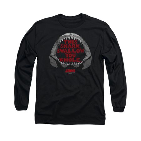Jaws Shirt This Shark Long Sleeve Black Tee T-Shirt