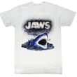Jaws Shirt Watch Out Adult White Tee T-Shirt