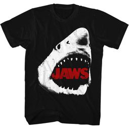 Jaws Shirt White Shark Black T-Shirt Jaws Shirt White Shark Black T-Shirt