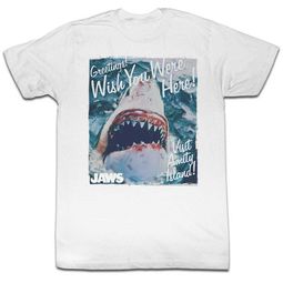 Jaws Shirt Wish You Were Here White T-Shirt Jaws Shirt Wish You Were Here White T-Shirt