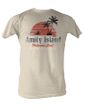 Jaws T-shirt Amity Island Adult Dirty White Tee Shirt