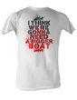 Jaws T-shirt Bigger Boat Classic Adult White Tee Shirt