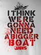 Jaws T-shirt Bigger Boat Classic Adult White Tee Shirt