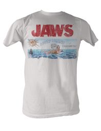 Jaws T-shirt Jaws Island Classic Adult White Tee Shirt Jaws T-shirt Jaws Island Classic Adult White Tee Shirt
