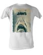 Jaws T-shirt Jaws Poster Classic Adult White Tee Shirt