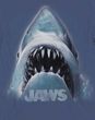 Jaws T-Shirt Jaws Shark Head Logo Adult Navy Tee Shirt
