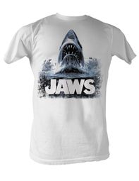 Jaws T-shirt Jaws Water Classic Adult White Tee Shirt Jaws T-shirt Jaws Water Classic Adult White Tee Shirt