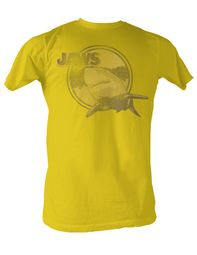 Jaws T-shirt Yellow Jaws Classic Adult Yellow Tee Shirt Jaws T-shirt Yellow Jaws Classic Adult Yellow Tee Shirt