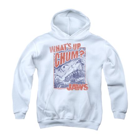 Jaws Youth Hoodie Block Chum White Kids Hoody