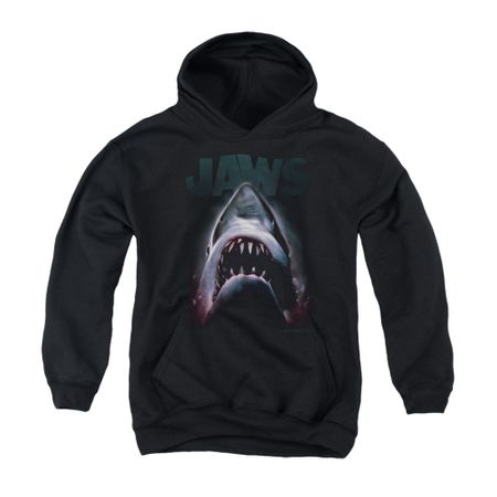 Jaws Youth Hoodie Terror In The Deep Black Kids Hoody