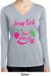 Jersey Girls Don't Pump Gas Ladies Dry Wicking Long Sleeve Shirt