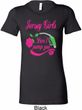 Jersey Girls Don't Pump Gas Ladies Longer Length Tee Shirt