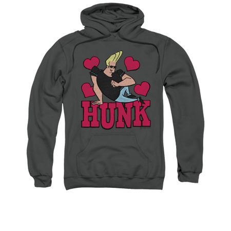 Johnny Bravo Hoodie Sweatshirt Hunk White Adult Hoody Sweat Shirt