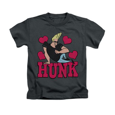 Johnny Bravo Shirt Kids Hunk White Youth Tee T-Shirt