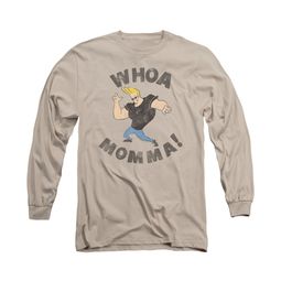 Johnny Bravo Shirt Long Sleeve Whoa Momma Sand Tee T-Shirt