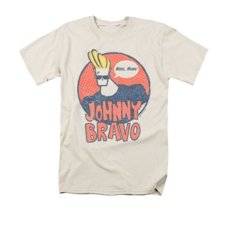 Johnny Bravo Shirt Wants Me Adult Cream Tee T-Shirt