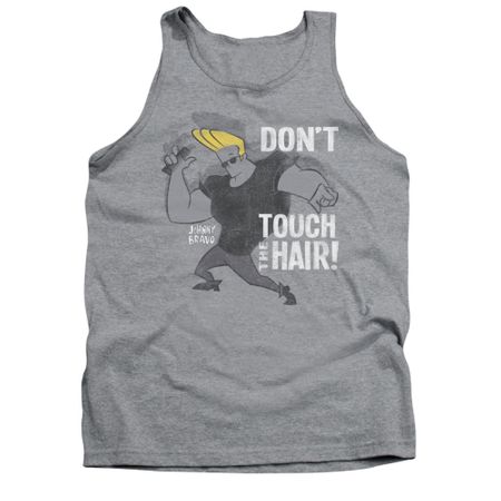 Johnny Bravo Tank Top Hair Athletic Heather Tanktop
