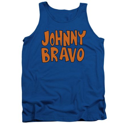 Johnny Bravo Tank Top Jb Logo Royal Blue Tanktop
