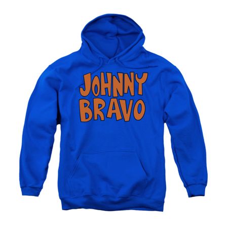 Johnny Bravo Youth Hoodie Imaginary Royal Blue Kids Hoody