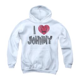 Johnny Bravo Youth Hoodie Imaginary White Kids Hoody