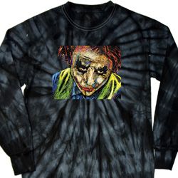 Joker Face Long Sleeve Tie Dye Shirt