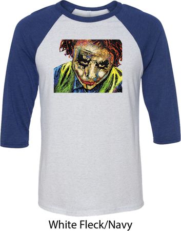 Joker Face Mens Raglan Shirt