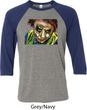 Joker Face Mens Raglan Shirt