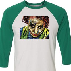 Joker Face Mens Raglan Shirt