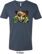 Joker Face Mens V-Neck Shirt
