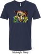 Joker Face Mens V-Neck Shirt