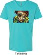 Joker Face Mens V-Neck Shirt