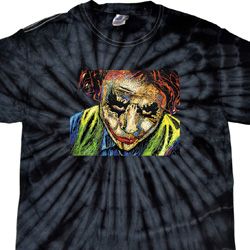Joker Face Spider Tie Dye Shirt