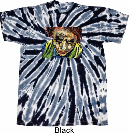 Joker Face Twist Tie Dye Shirt