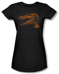 Jurassic Park Juniors T-shirt Movie Spino Mount Black Tee Shirt