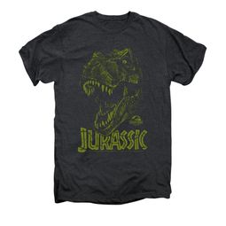 Jurassic Park Premium Shirt Rex Mount Adult Smoke Heather Tee T-Shirt