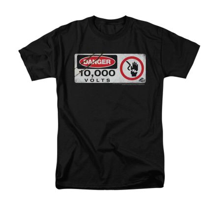 Jurassic Park Shirt Electric Fence Adult Black Tee T-Shirt