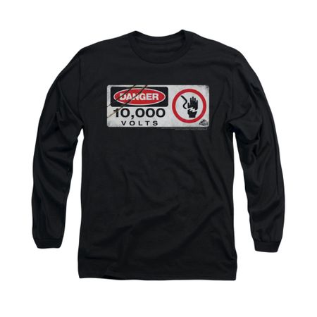 Jurassic Park Shirt Electric Fence Long Sleeve Black Tee T-Shirt