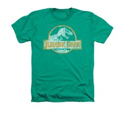 Jurassic Park Shirt Jp Orange Adult Heather Kelly Green Tee T-Shirt