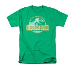 Jurassic Park Shirt Jp Orange Adult Kelly Green Tee T-Shirt