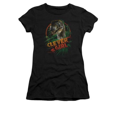 Jurassic Park Shirt Juniors Clever Girl Black Tee T-Shirt