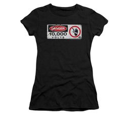 Jurassic Park Shirt Juniors Electric Fence Black Tee T-Shirt Jurassic Park Shirt Juniors Electric Fence Black Tee T-Shirt