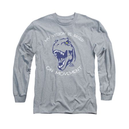 Jurassic Park Shirt My Vision Long Sleeve Athletic Heather Tee T-Shirt