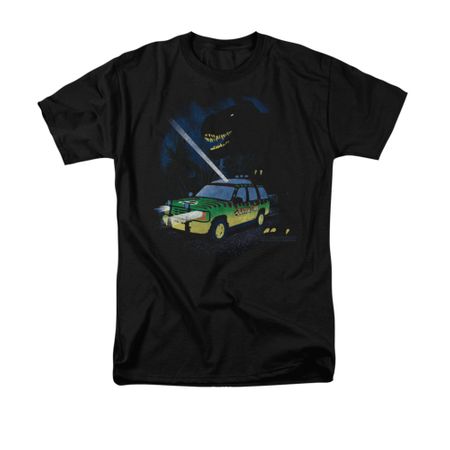 Jurassic Park Shirt Turn It Off Adult Black Tee T-Shirt