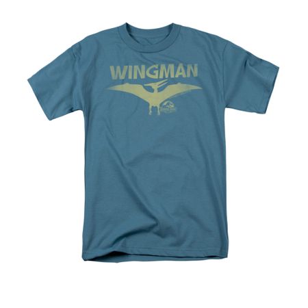Jurassic Park Shirt Wingman Adult Slate Tee T-Shirt
