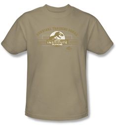 Jurassic Park T-shirt Movie Survival Training Camp Adult Sand Shirt