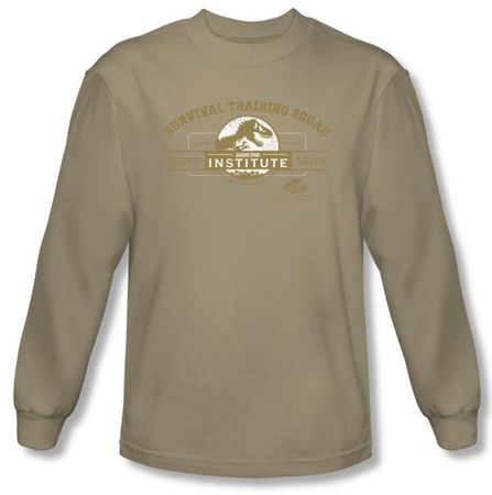 Jurassic Park T-shirt Survival Training Camp Sand Long Sleeve Tee