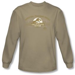 Jurassic Park T-shirt Survival Training Camp Sand Long Sleeve Tee