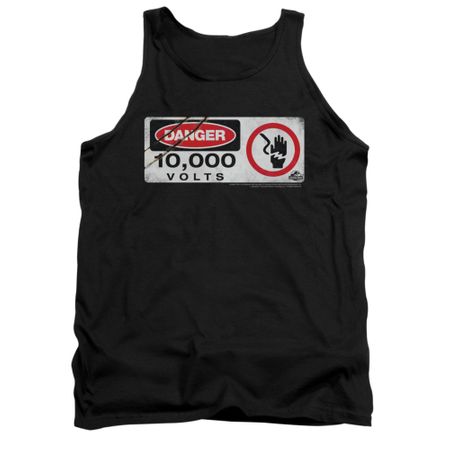 Jurassic Park Tank Top Electric Fence Black Tanktop
