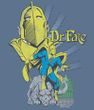Justic League T-shirt - Dr Fate DC Comics Adult Slate Blue Tee