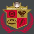 Justice League Juniors T-shirt Superheroes Defenders Charcoal Shirt